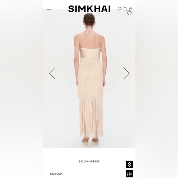 SIMKHAI BALDWIN DRESS (WORN ONCE) 10 - Picture 6 of 7